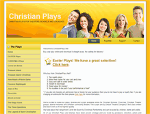 Tablet Screenshot of christianplays.net